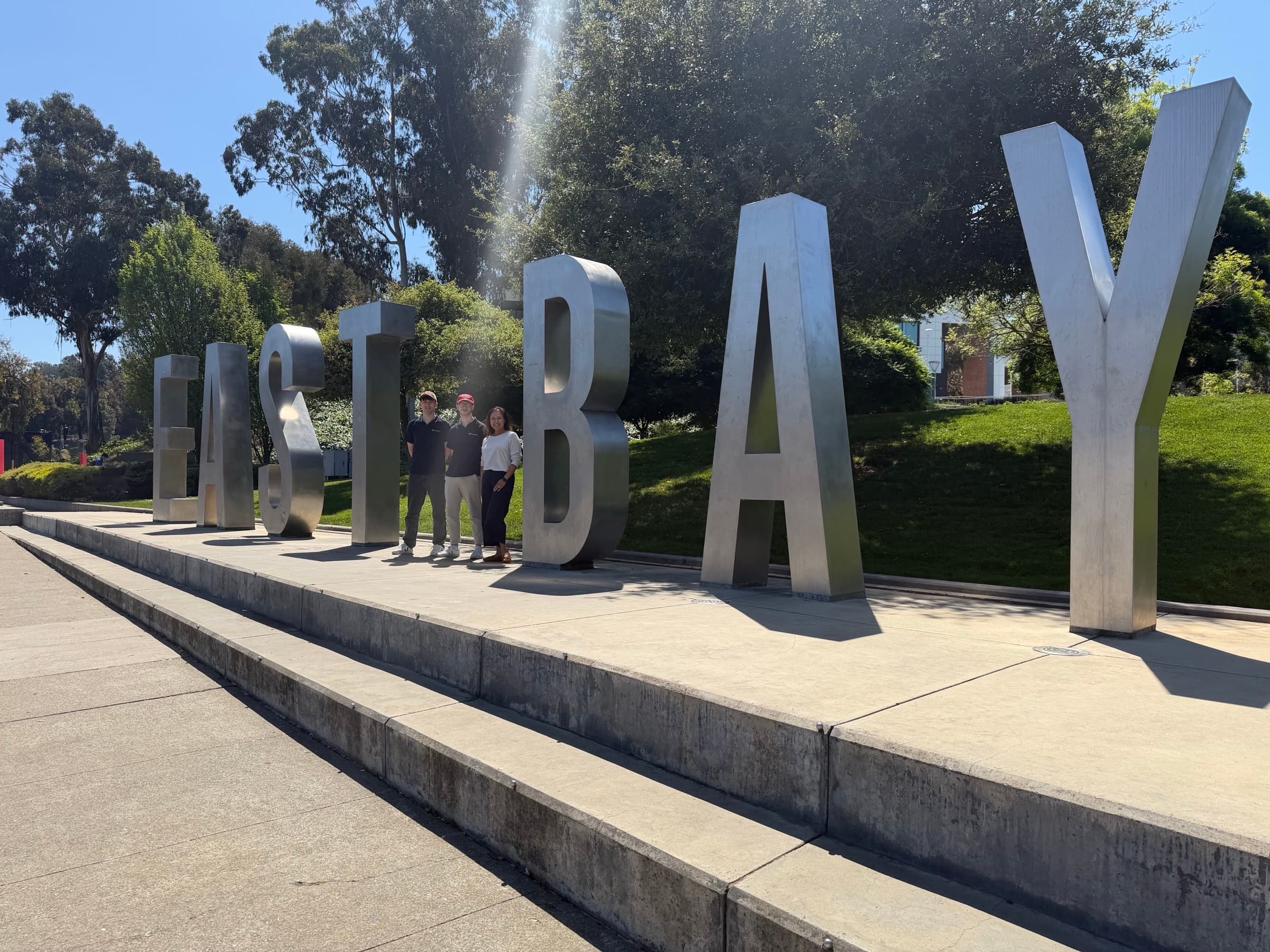 StudyStash team members with Fanny Yeung at California State University, East Bay