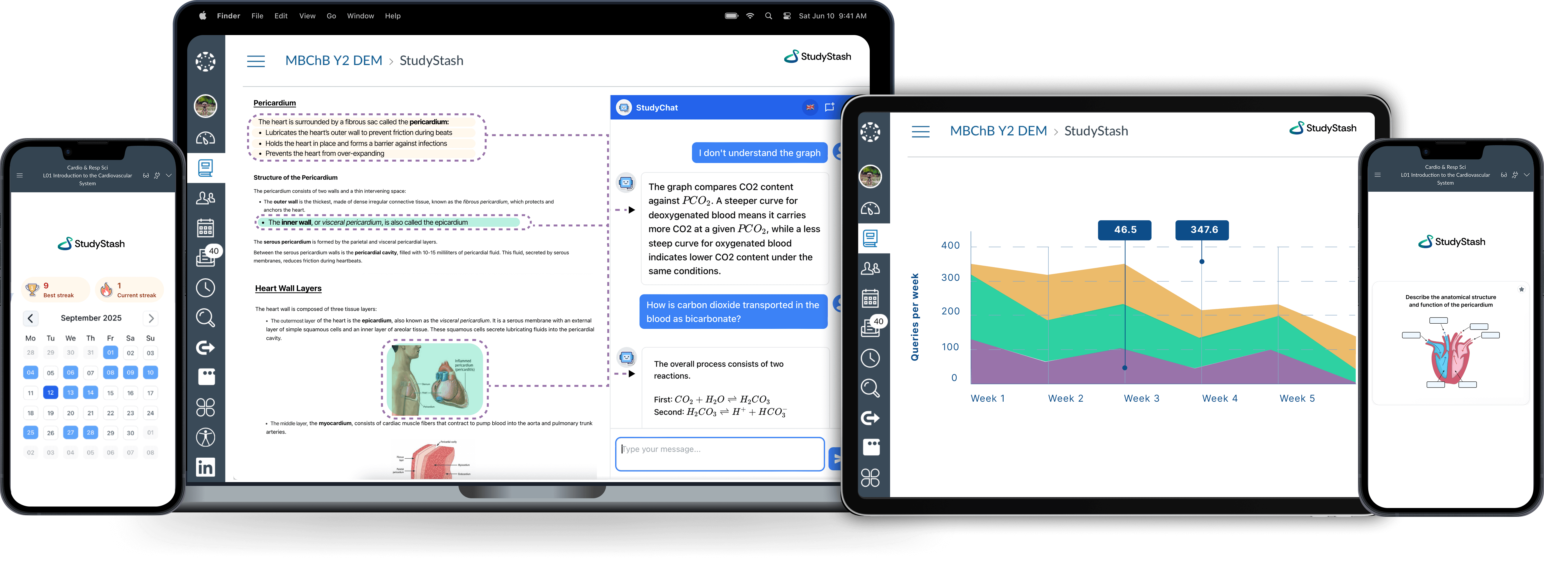 StudyStash Adaptive Learning Dashboard